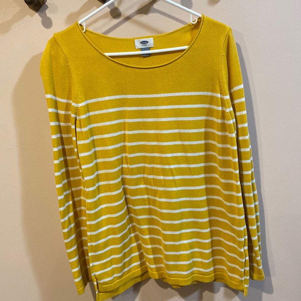 Yellow Striped Sweater